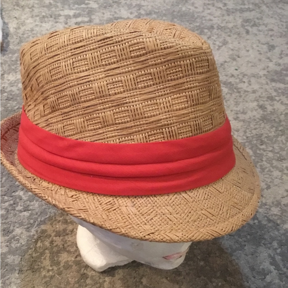 Guess women’s straw paper fedora, one size